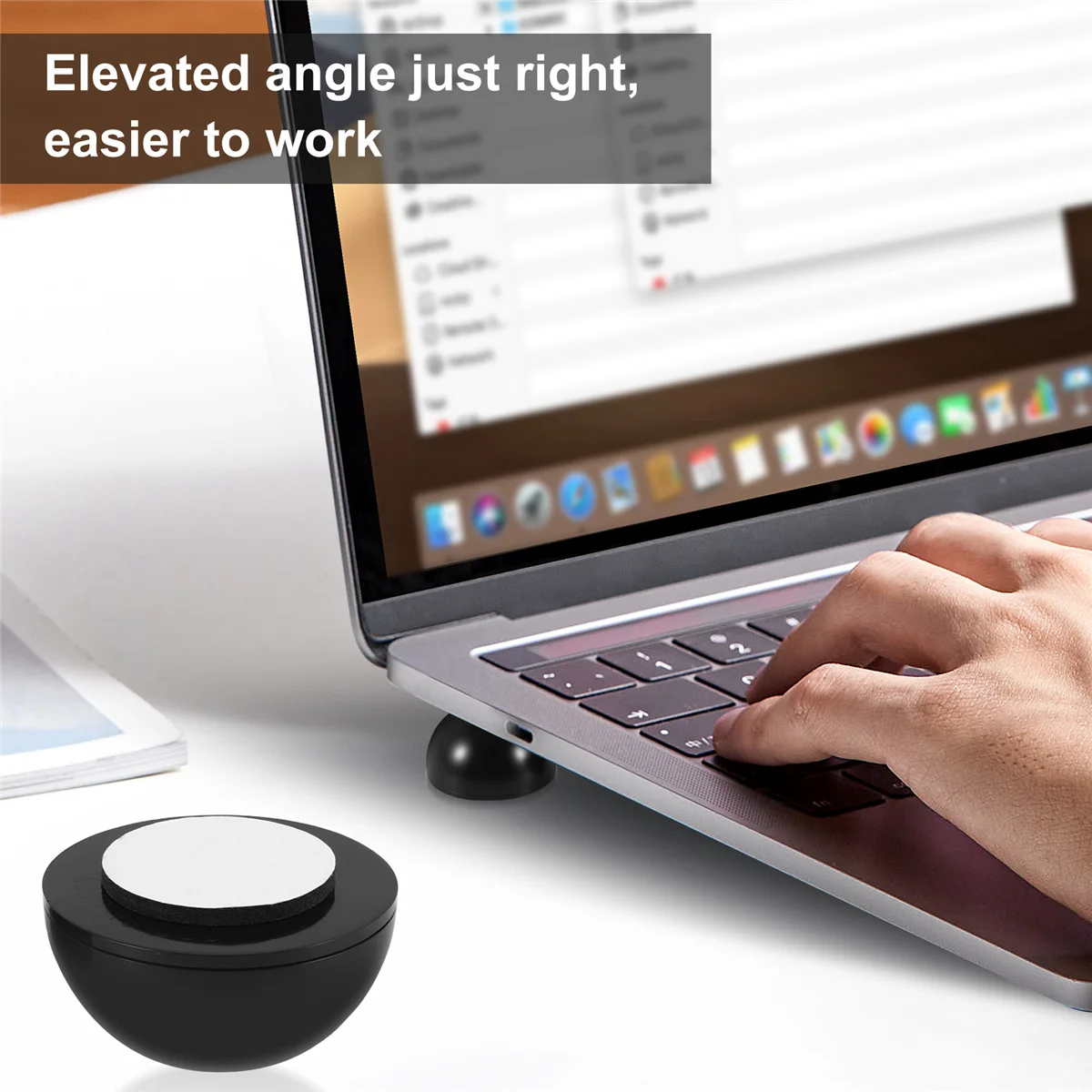 2-шт ноутбук ноутбук черный противоскользящий крутой шарик-подставка-холодильник