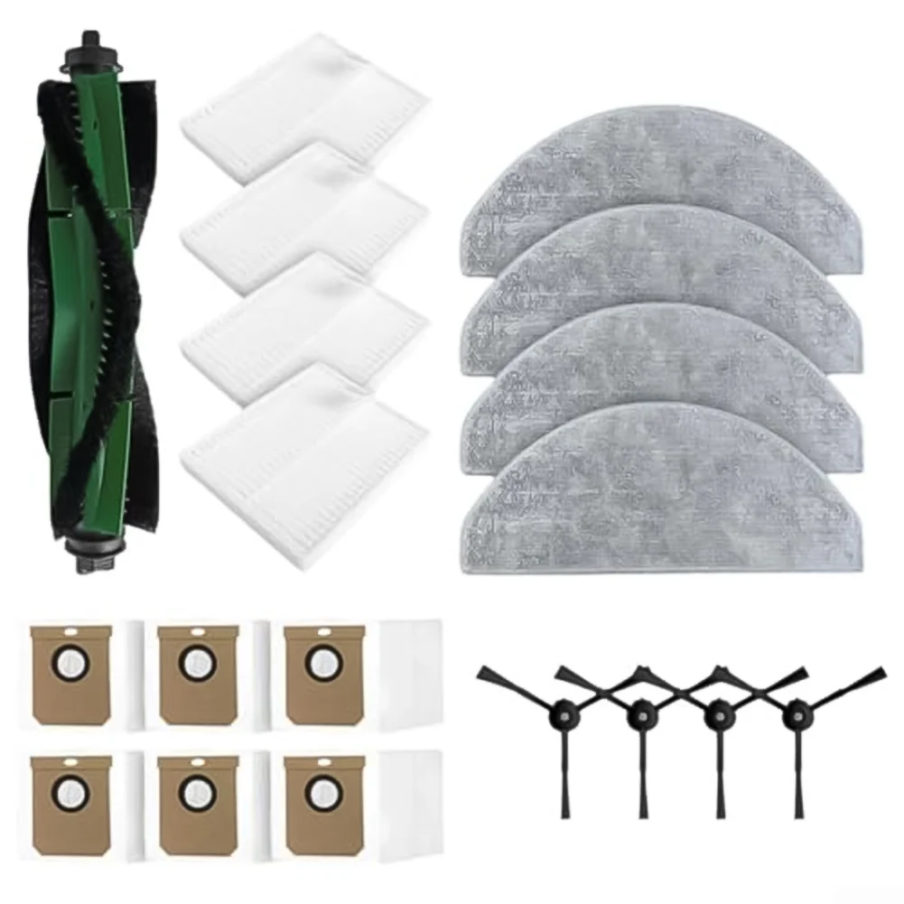 Main Side Brush Filter Mop Pad Dust Bags Kit For For Cecotec For Conga For 7490 For X-Treme For Genesis Robot Vacuum Cleaner Par