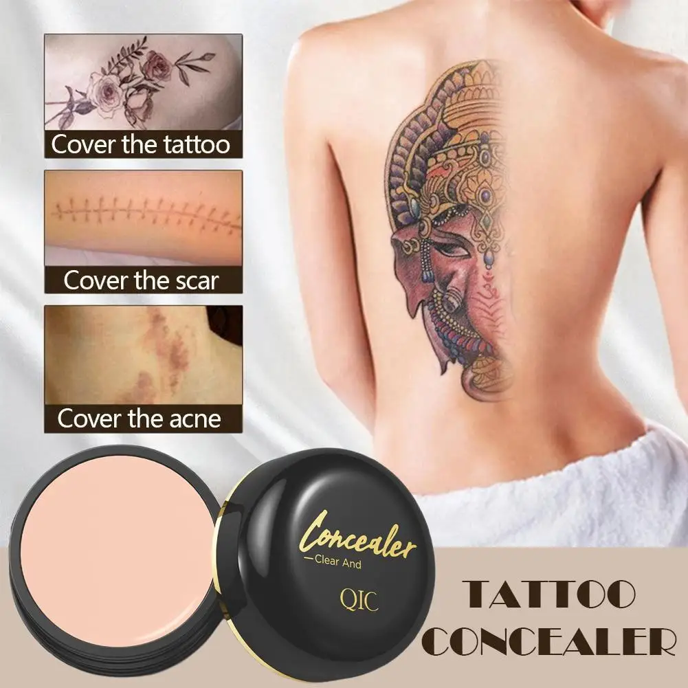 Full Coverage Concealer-waterproof,for Covers Skin Skin Tone,Face Concealer Wrinkles and Tattoos,Regulates Makeup and Blemi B4G3