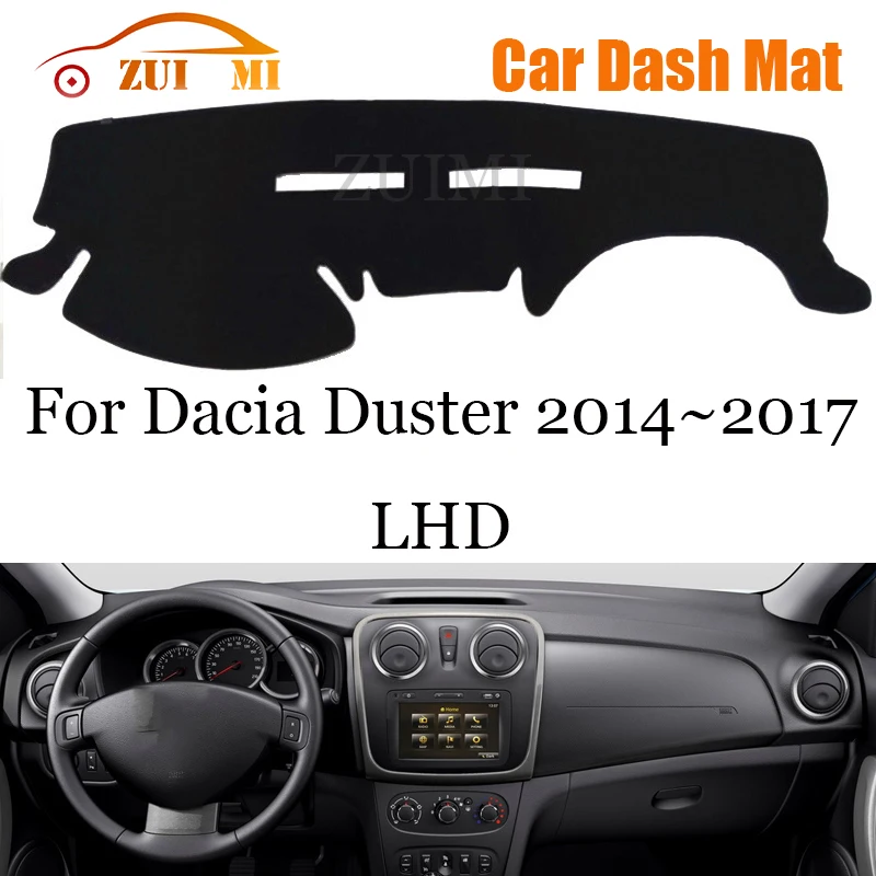 

ZUIMI Dashboard Cover Dash Mat Dashmat For Dacia Duster 2011 2014~2017 LHD Dash Board Cover Pad Sun Shade