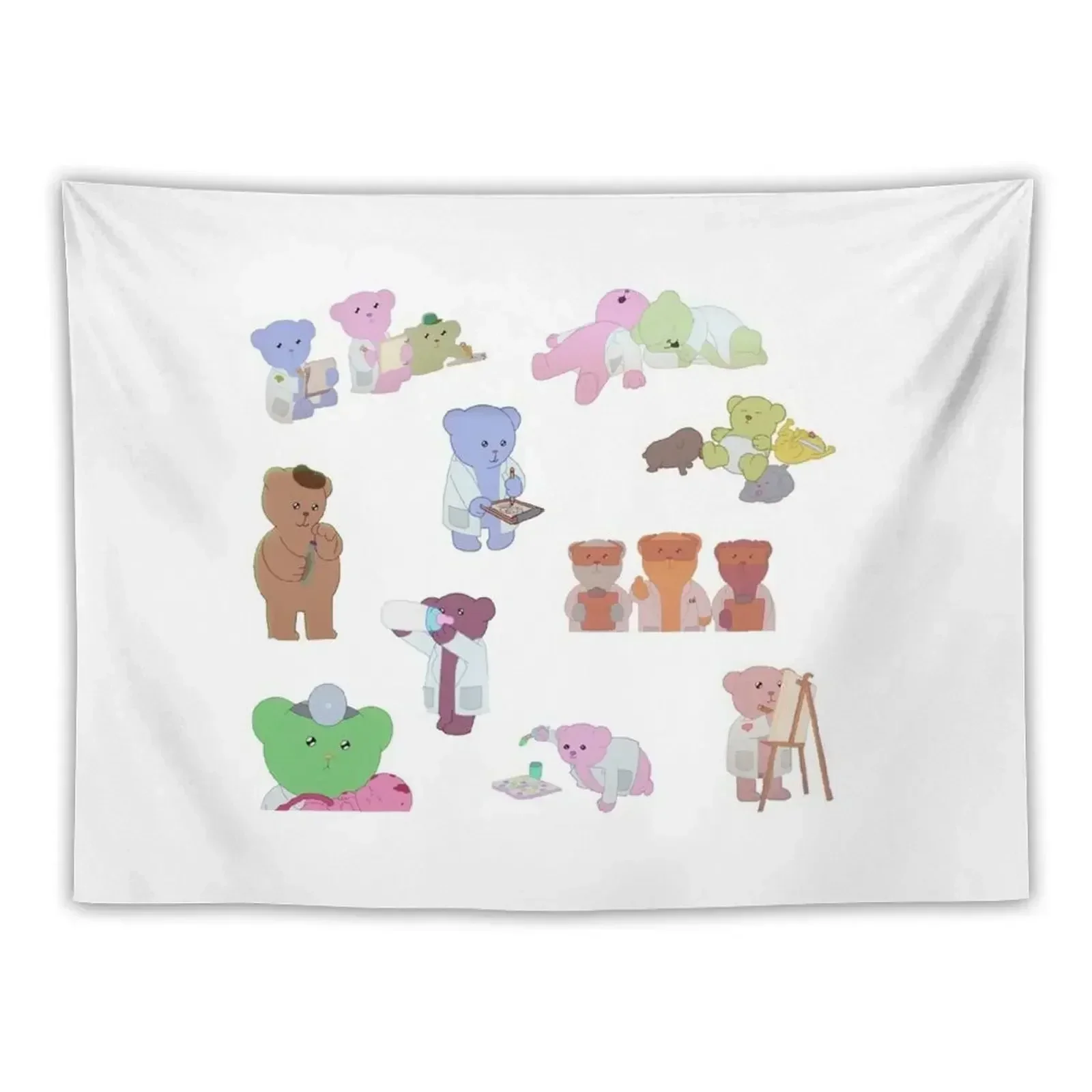 

Dunkins Teddy Sticker Pack- The Midnight Gospel Tapestry Decoration For Home Room Aesthetic Decor Tapestry