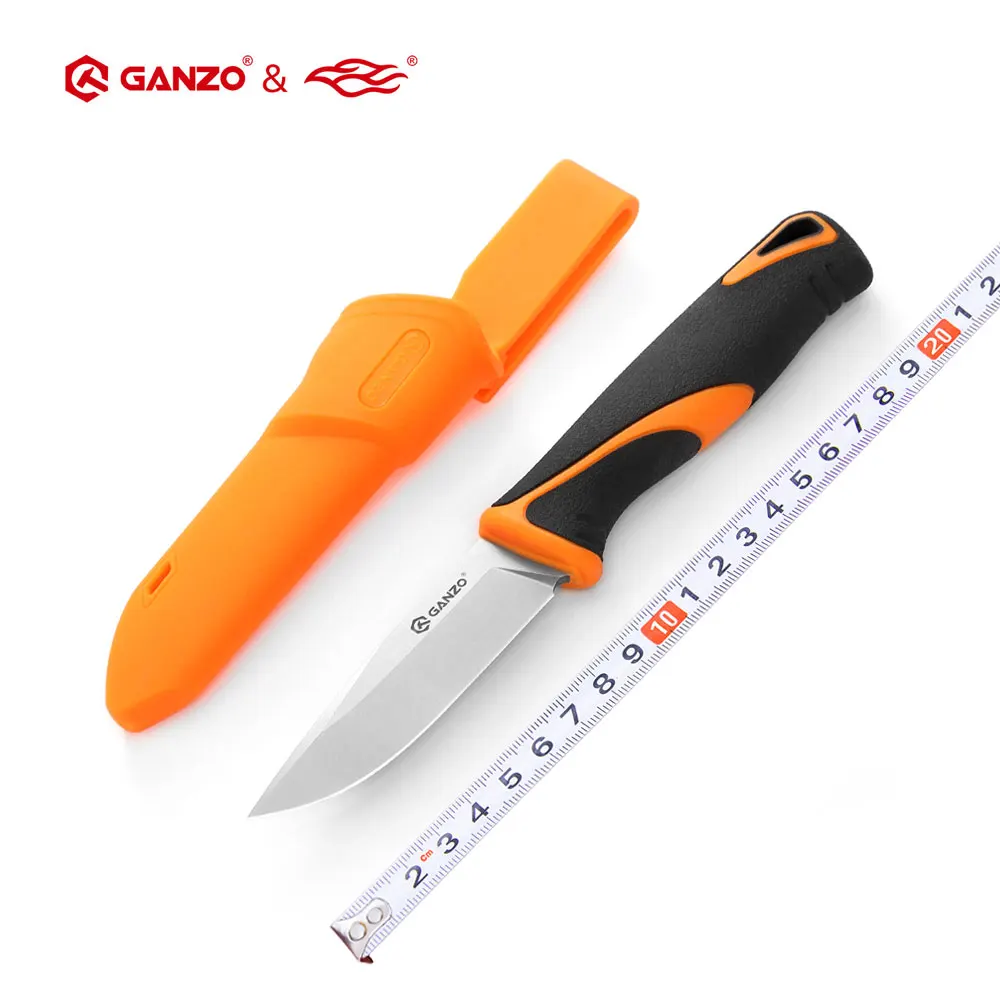 Hot selling FBknife Ganzo G807 Vaste Mes 9Cr14Mov Staal PP & TPR Handvat 59HRC Survival Outdoor Camping Tactische EDC Tool