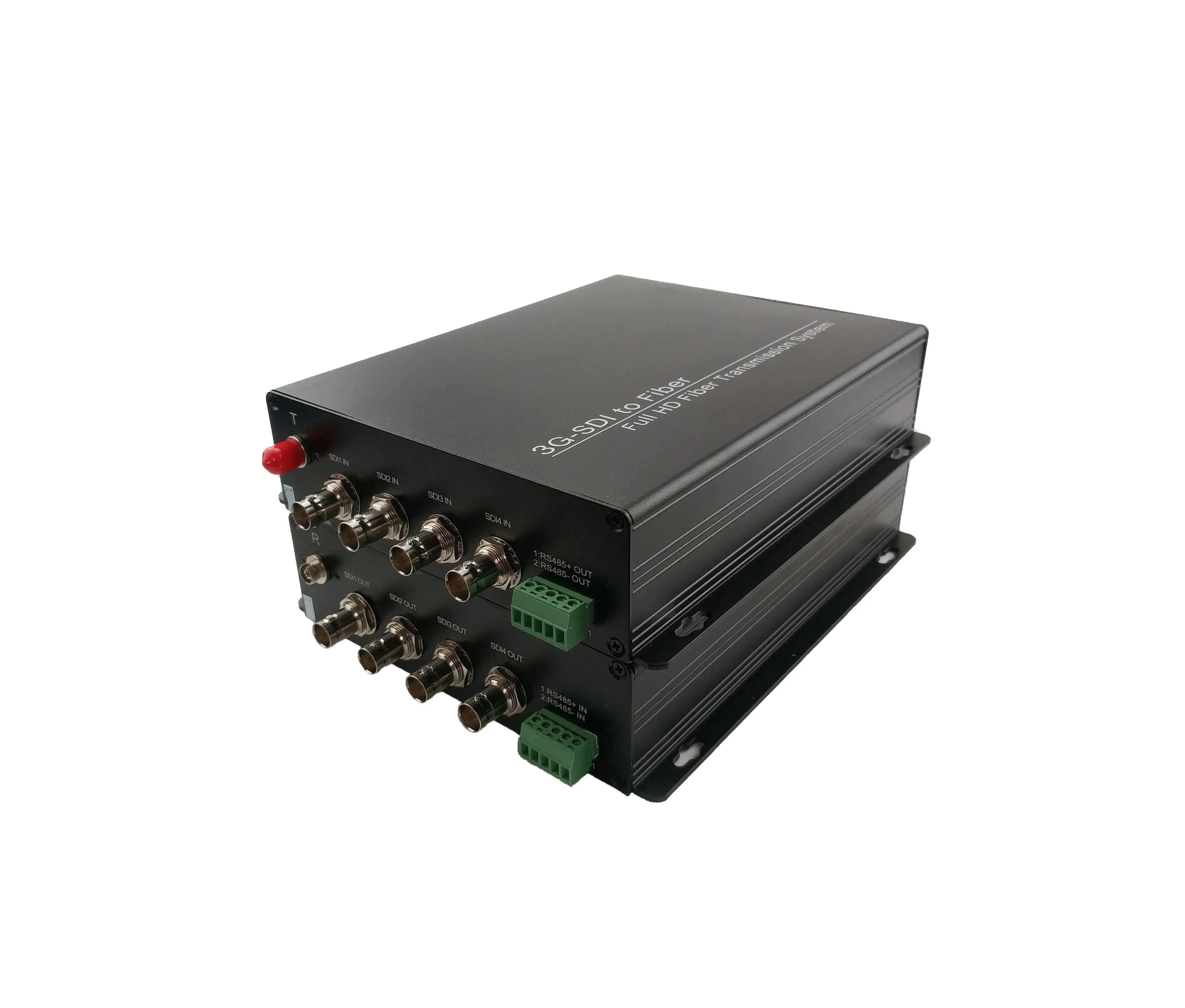 

New in stock 4-Ch video HD/3G SDI Fiber Converter to BNC converter with Channel RS485 Data full 1080p/60hz SDI