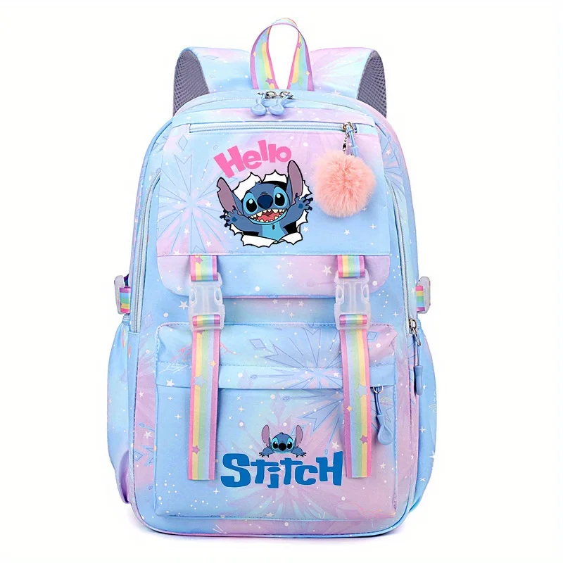 Disney\'s new Stitch backpack backpack, new waterproof large capacity backpack