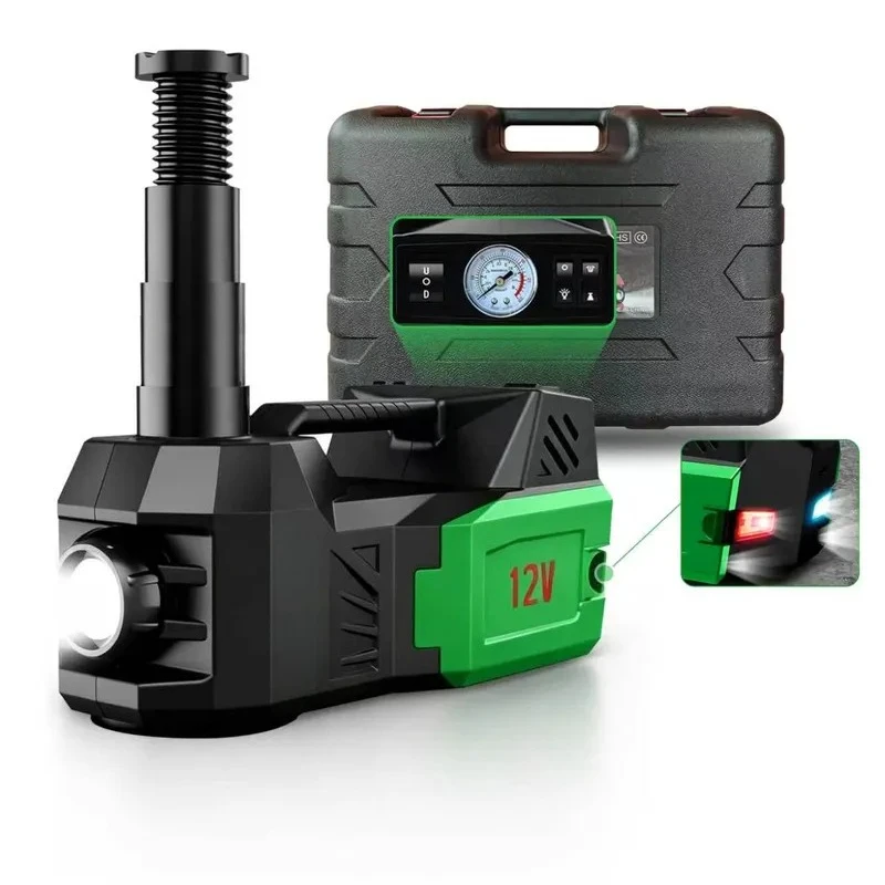Multifunctional high-brightness spotlight lithium battery electric hydraulic jack 5 tons hydraulic car universal rescue