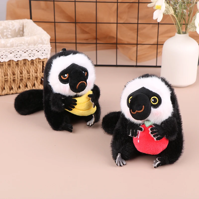 Lindo mono de peluche de dibujos animados para niños, juguete de Animal de peluche suave, muñeco de peluche, encantador colgante de mochila, regalos de cumpleaños