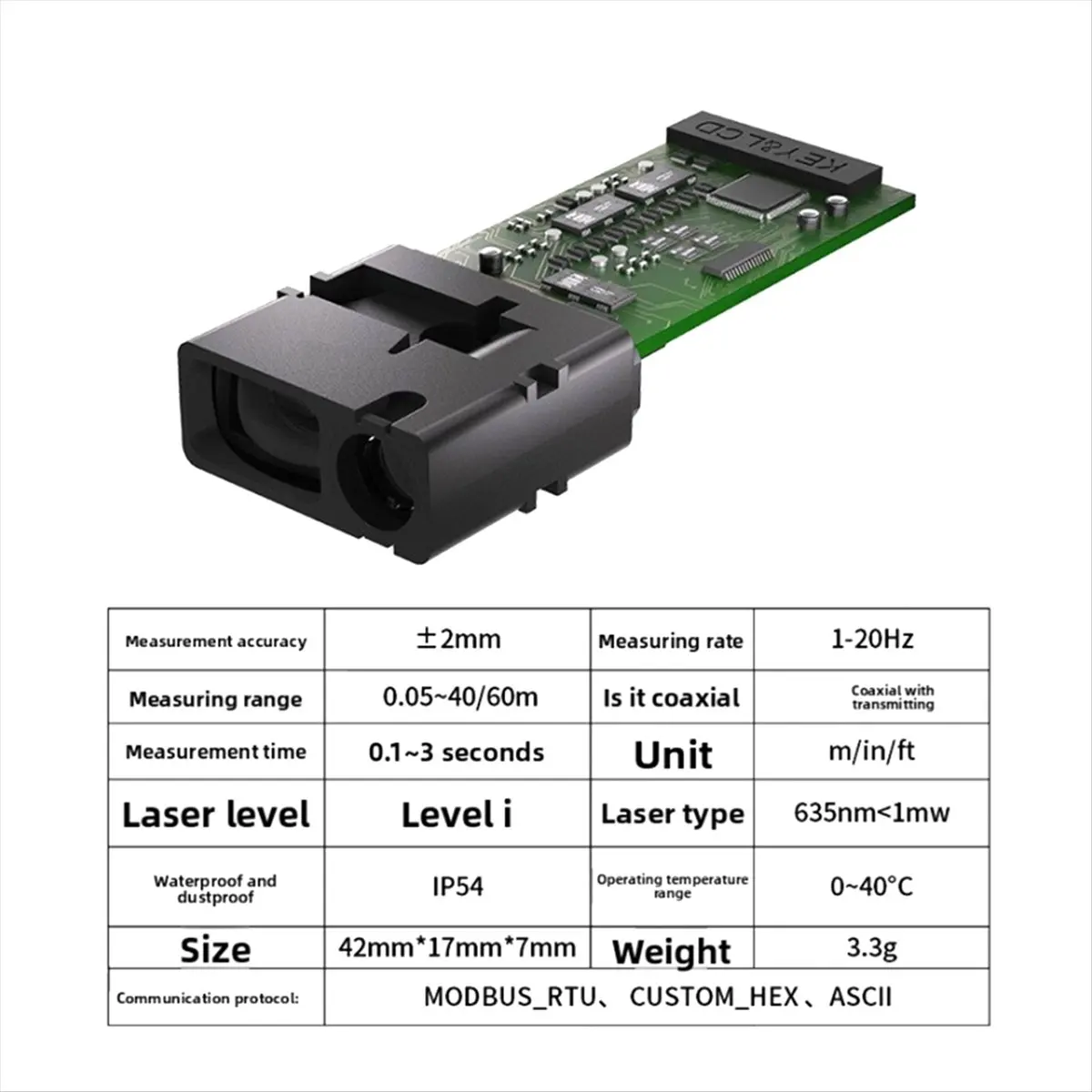 HAPPY DIAN!High Laser Distance Measuring Module Factory Infrared Ranging Module Sensor Module 5 Meters