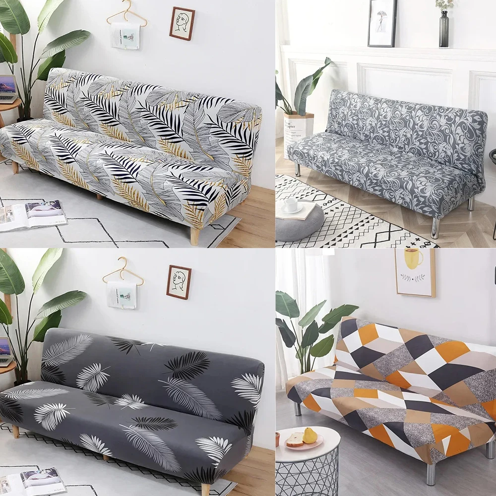 Printed Pattern  folding sofa bed cover sofa covers spandex stretchdouble seat cover slipcovers for living room geometric print