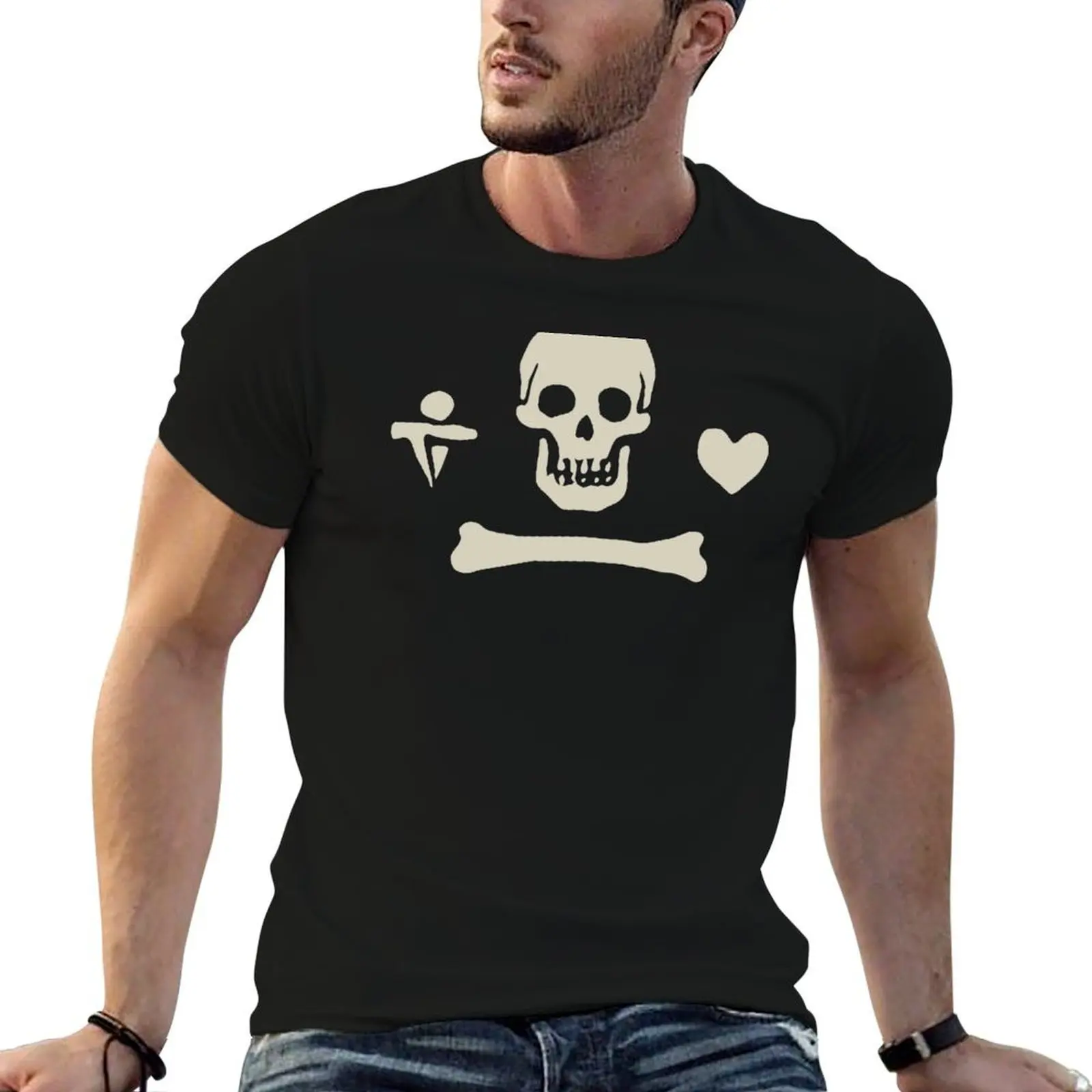 

Pirate : Stede Bonnet T-Shirt t shirts for man cotton funny cotton tshirt 100% man t shirt designer T-Shirt