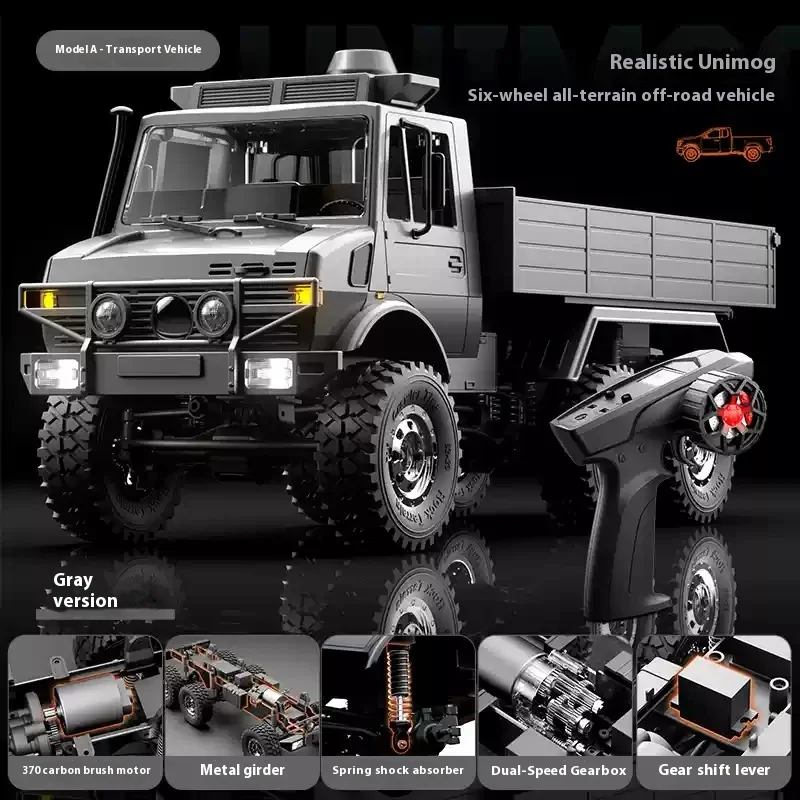 

Новый C8823rc внедорожный автомобиль с дистанционным управлением 1:18 Unimog шестиколесный привод полномасштабная модель для скалолазания игрушечный автомобиль в подарок