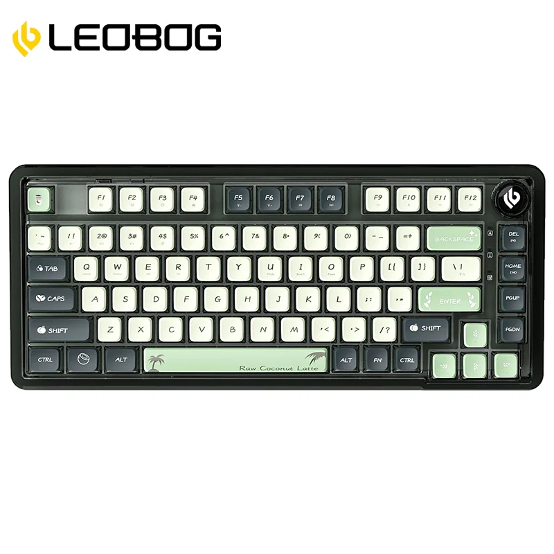 Imagem -05 - Leobog-teclado Mecânico sem Fio K81 Bluetooth 81 Chaves Hot-swappable Rgb Três Modos Estrutura Gask Acrílico