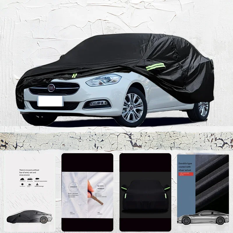 For Palio Viaggio Anti-UV Sun Shade Rain Snow Resistant Dustproof Black Cover Car umbrella Full Car Cover Outdoor Protection