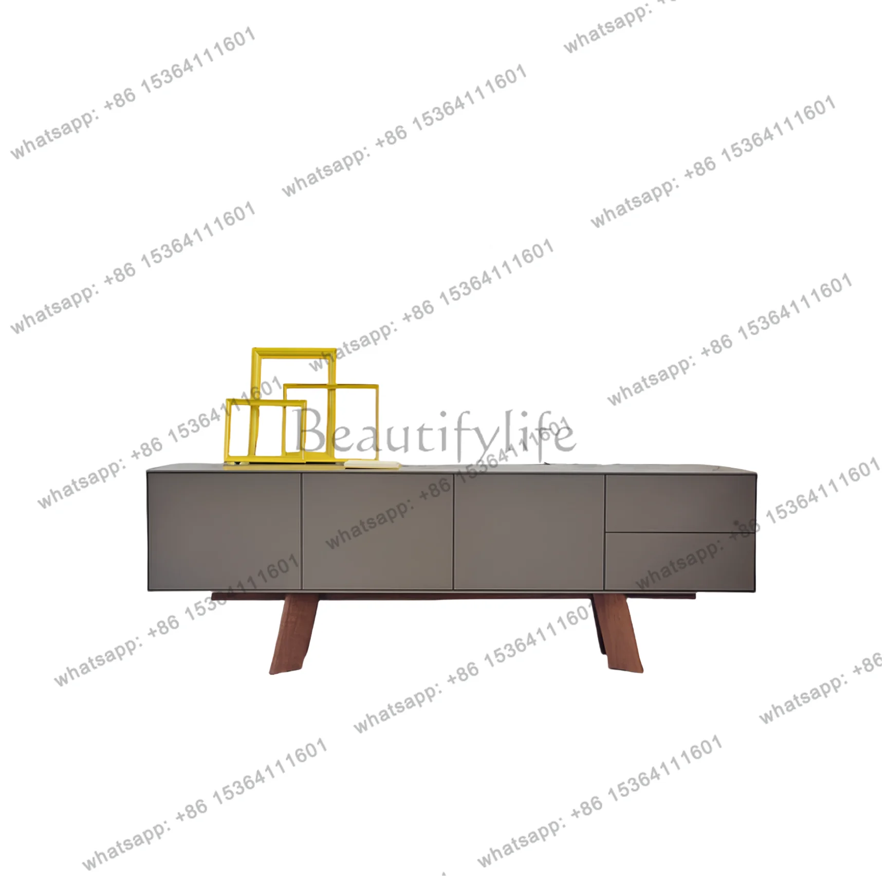 Italian minimalist audio-visual cabinet, piano paint, living room TV, basement cabinet, storage, personalized customization