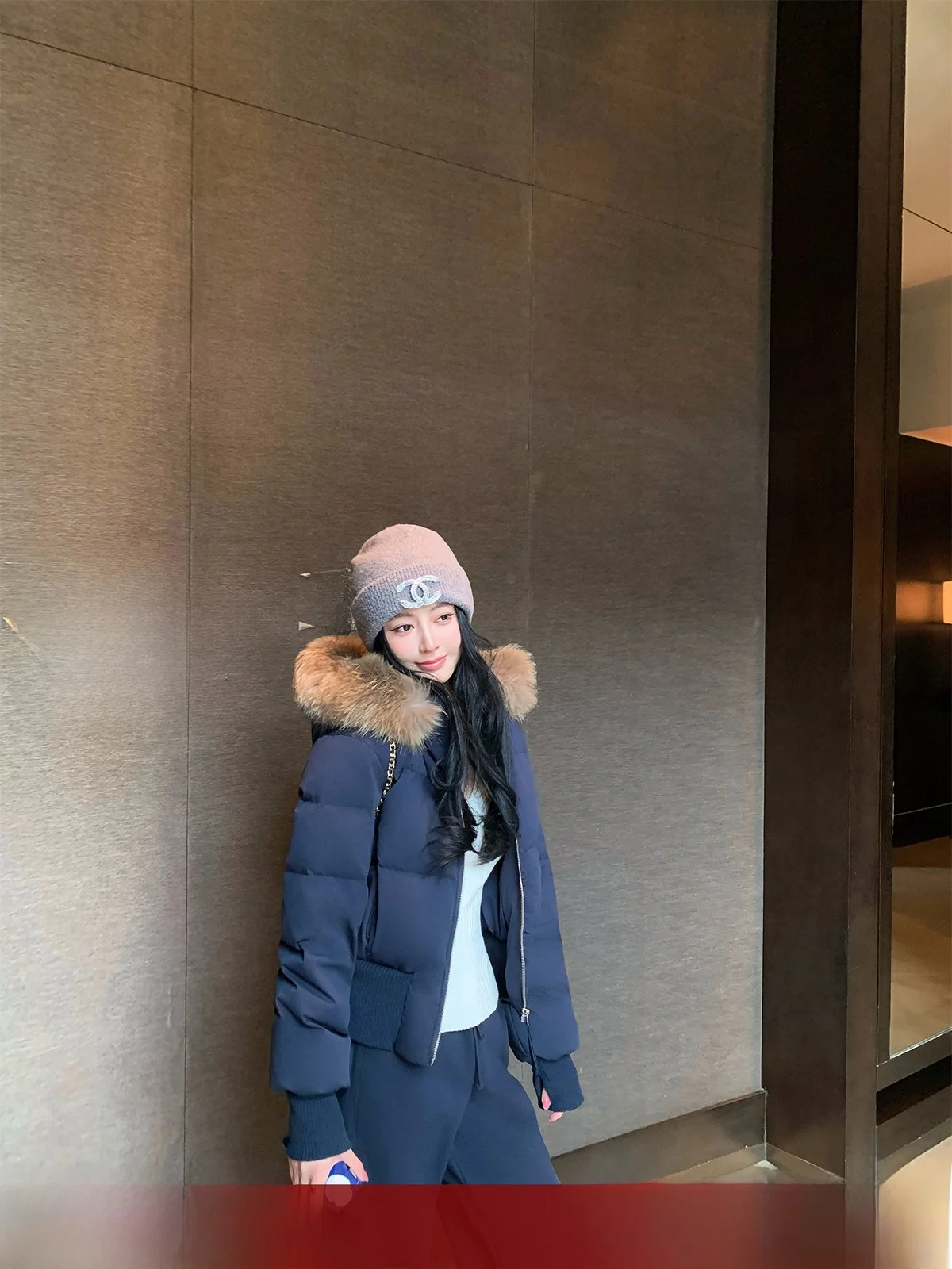 

Fiona Hooded down Jaet Women's ort Sle Fur Collar Aosphere Sense k Blue Casual Sle Warmth Filling White Du Fea...