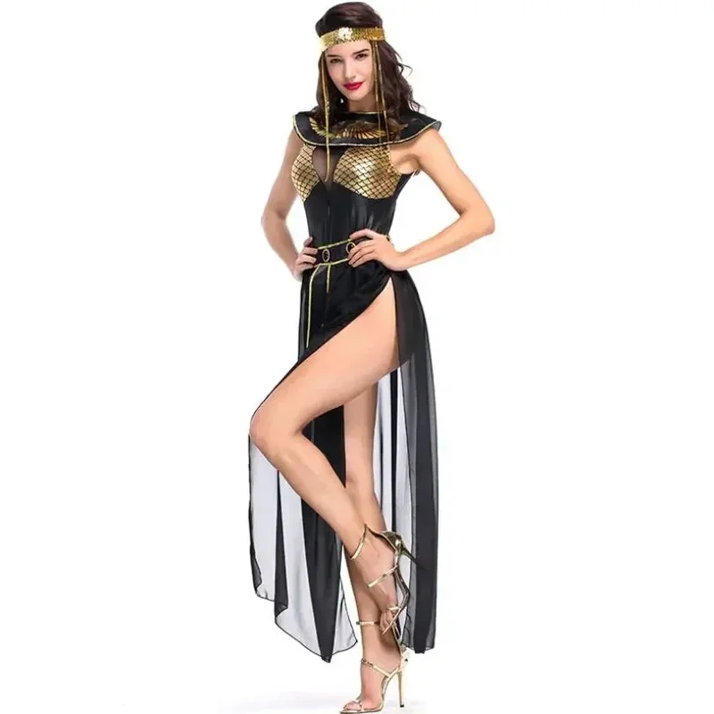 

❤2026★ Medieval Cleopatra Costumes Queen Cosplay Clothing for Adult Women Ancient Egyptian Pharaoh Halloween Egypt Princess Fan❤