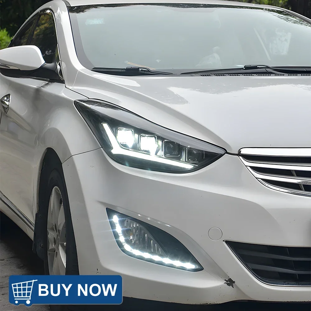 

For Hyundai Elantra V 2012-2016 Car Headlights Upgrade Projector 4 Lens Front Lamp Century Styling Led Auto Assembly Accessories