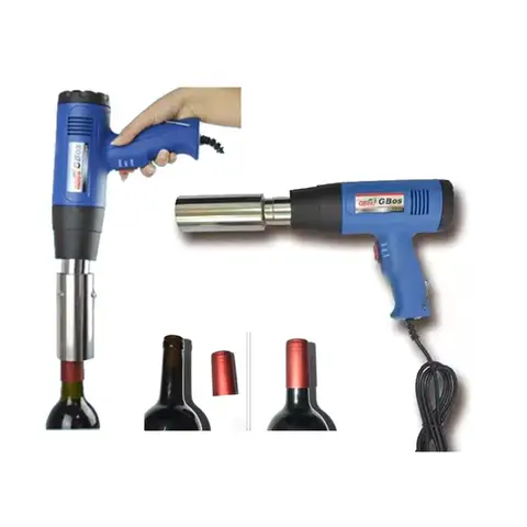 수제 와인 수축 씰링 기계, 열 수축 캡, 레드 와인 병 캡 수축기