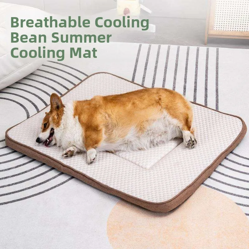 

Summer Pet Cooling Bean Ice Sensation Mat Dog Cooling Pad Heat Dissipation Dog Bed Bed Pet Pad for Dogs And Cats