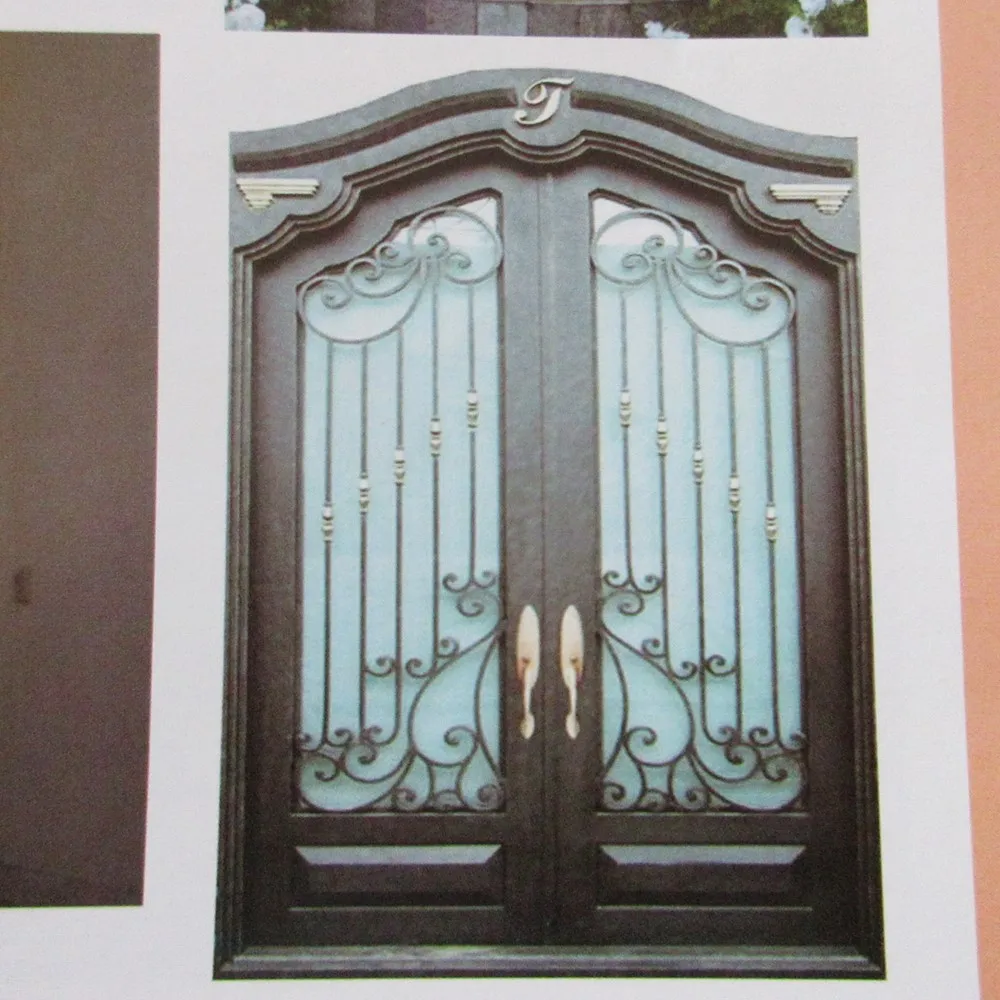 Door For Villa Luxuy Design French Doors Glass Door Wrought Iron Door With Glass Double Door Entrance Door