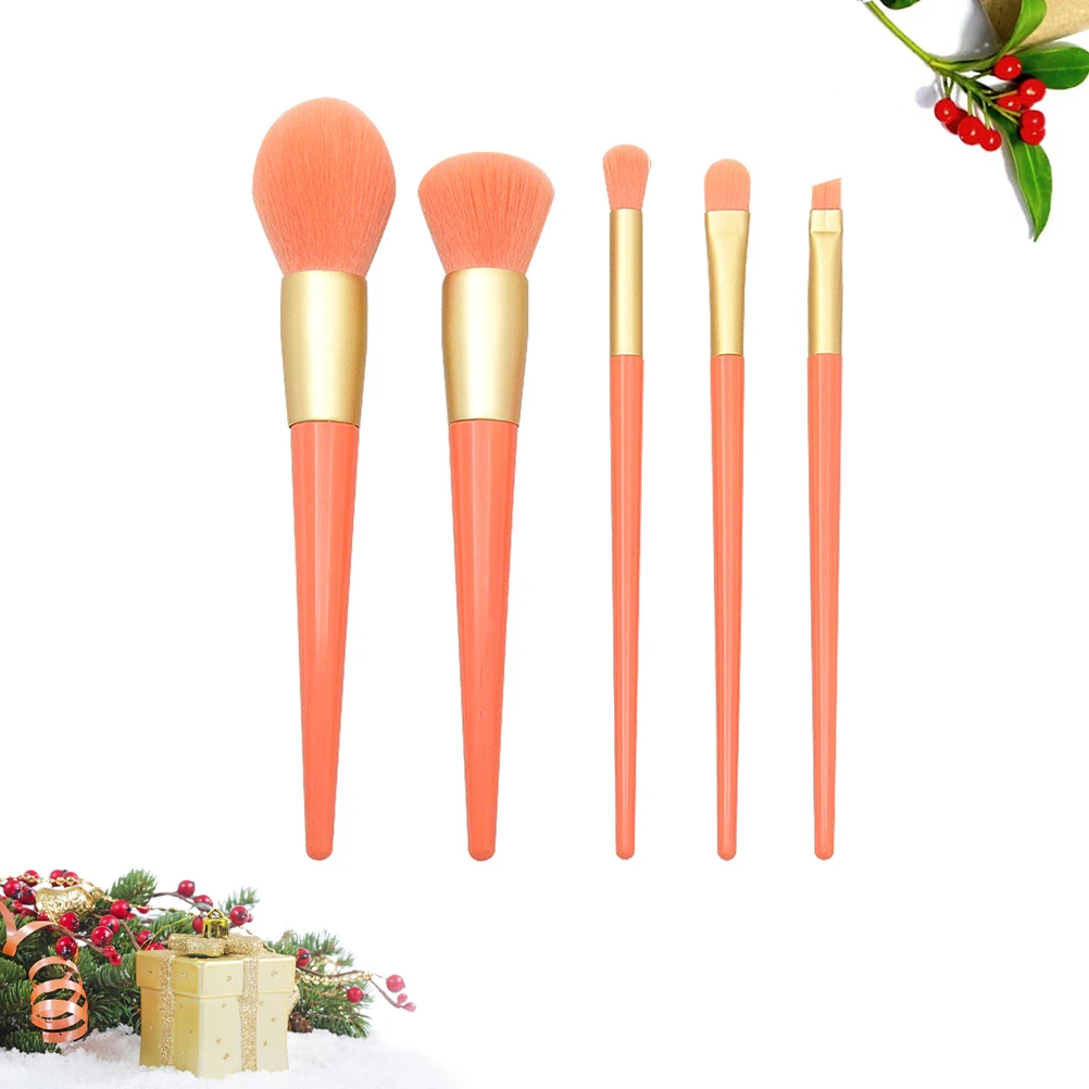 Set di pennelli per trucco da 5 pezzi Kit di pennelli per fondotinta, leggeri, portatili, riutilizzabili, di alta qualità
