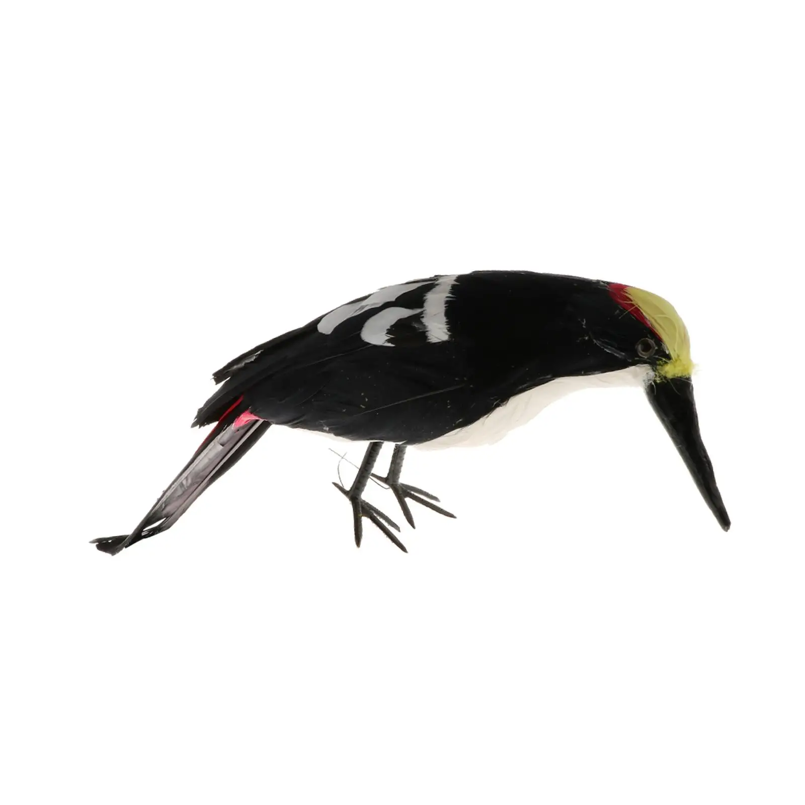 Feather Simulation Woodpecker Model Decorative Bird Figurine Animal Theme for Backyard Garden Lawn Exhibition