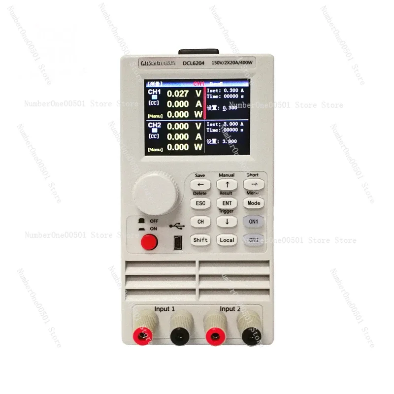 DCL6104 Programmable DC Electronic Load Single Dual Channel 400W LED Driver Battery Capacity Tester RS232 Communication