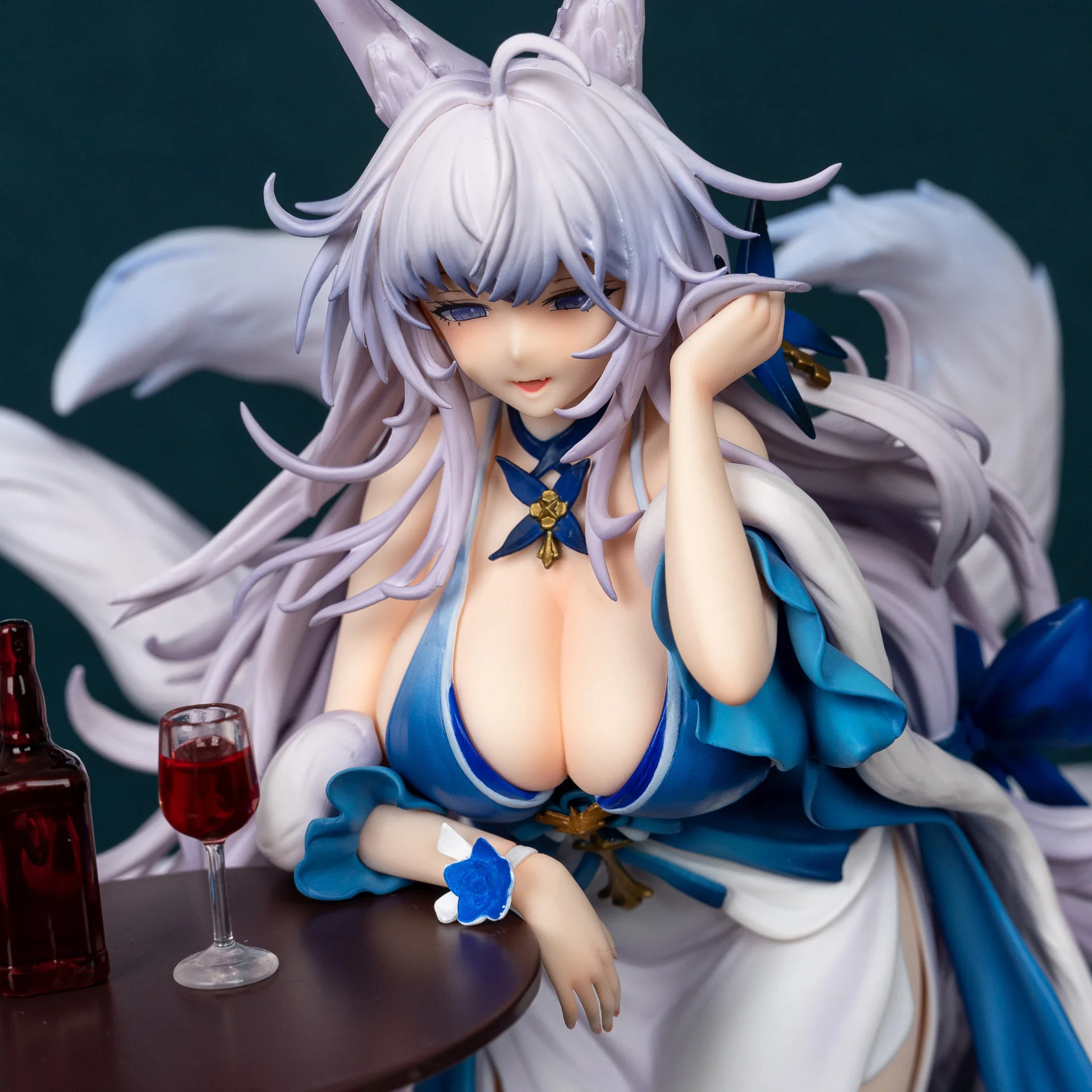 

Shin Nong Oboro Moon Ten Night Платье ручной работы Gk Аниме Красивая девушка Настольное украшение Модель Коллекция Подарок на складе