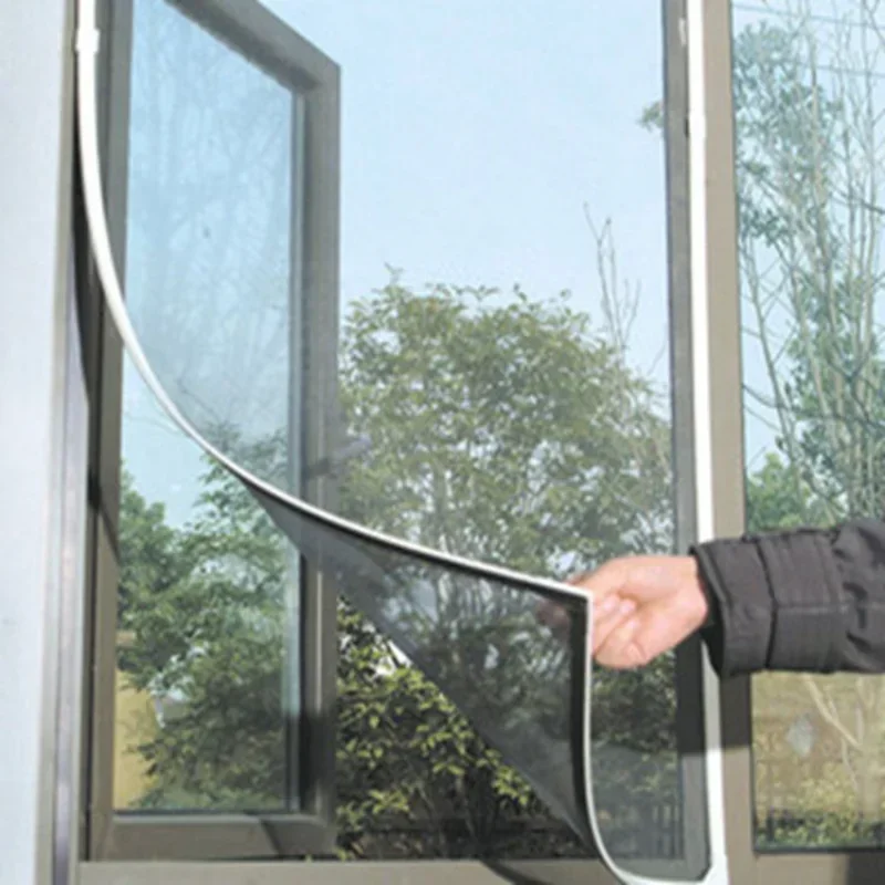 Bedroom Window Mosquito Nets Insect Fly Screen Curtain Indoor Anti Mosquito Fly Bug Mesh Mosquito Nets Insect Screen Repair Tape