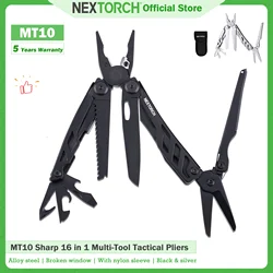 NEXTORCH Pioneer 16 in 1 Multiool Pliers Folding Pliers Tactical Multitool Knife Screwdriver EDC Multifunctional Hand Tools MT10