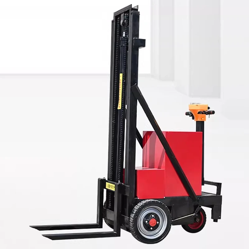 Upright electric forklift, small and simple stacker crane, hydraulic lift, suitable for garage and room handling and(Customized)