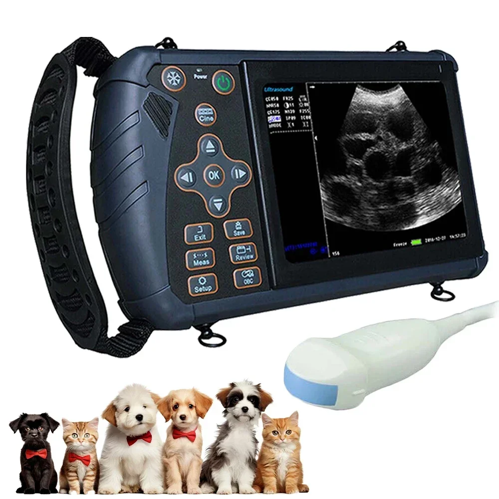 

Handheld Vet Machine 5.6 Inch Portable Pet Veterinary Scanner with 5.0MHz Micro Convex Probe for Dog Cat Small Animal