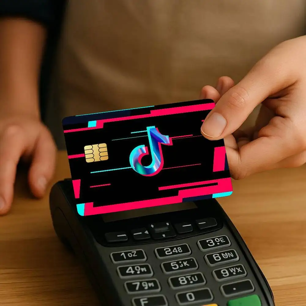 Brand Laser Card Stickers For ID Cards Transit With Daily Commute School library T-Tik T-Tok  Door Bank