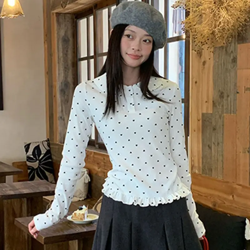 Kimotimo 2026 Women Spring Autumn Hot Girl Long Sleeve Crop Top Slim Fit Versatile Unique Design Undershirt T-shirt Clothing - view 2