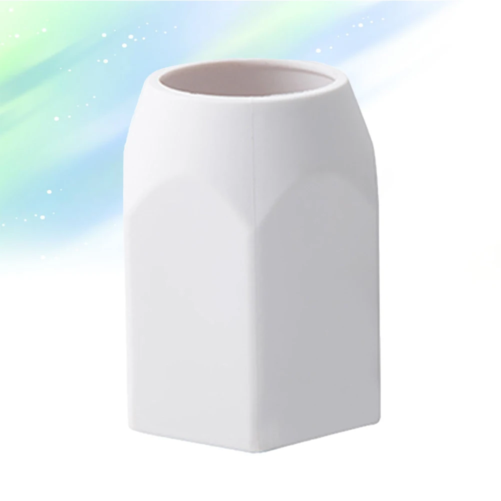 

Silicone Pen Holders Stationery Storage White Desk Organizer Pencil Cup Holder Writing Materials Home Office Decor