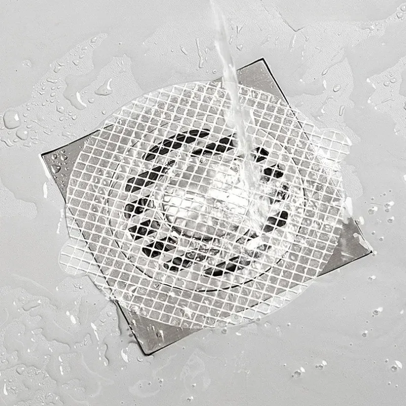 Self-Adhesive Hair Catcher Stickers for Shower, Kitchen Sink, and Bathroom Drain - Block Clogs and Bugs Hair Filter for Drainage