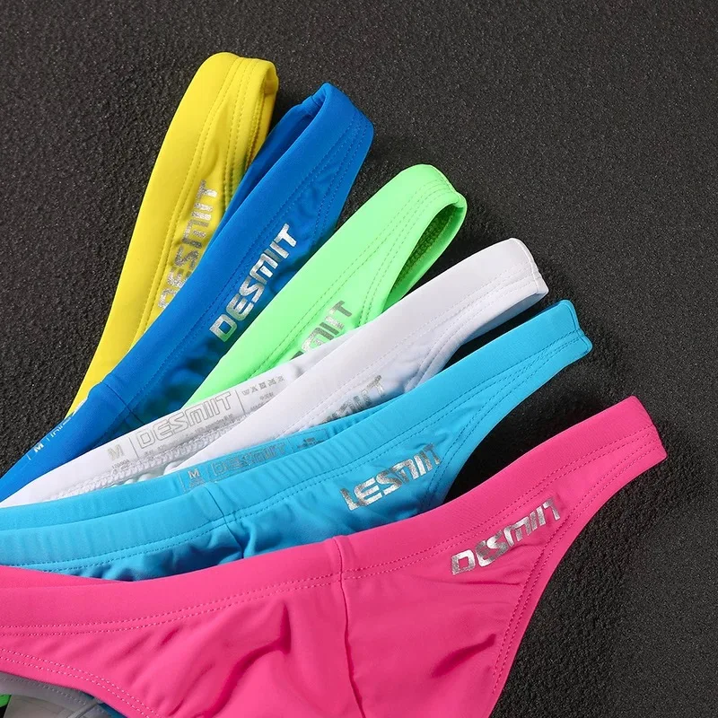 Original Fashion swimming Pink White Soft Comfortable trunks men's triangular thongs
