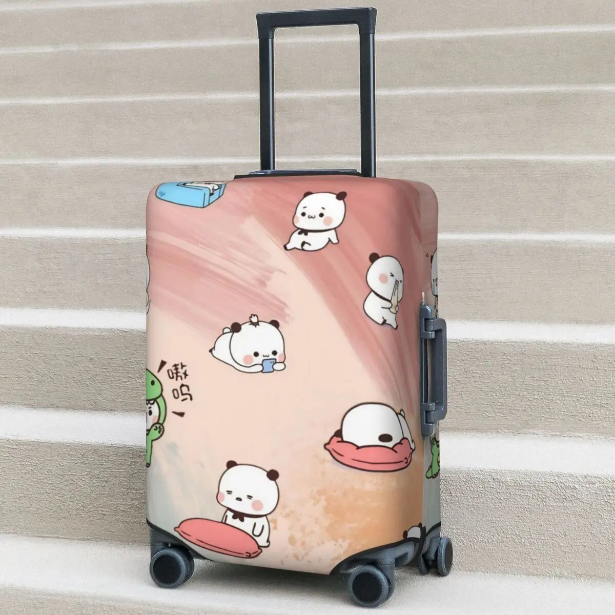 

Чехол для чемодана Bubu Dudu с милым мультяшным медведем, эластичный, для отпуска, путешествий, круизов, защитный