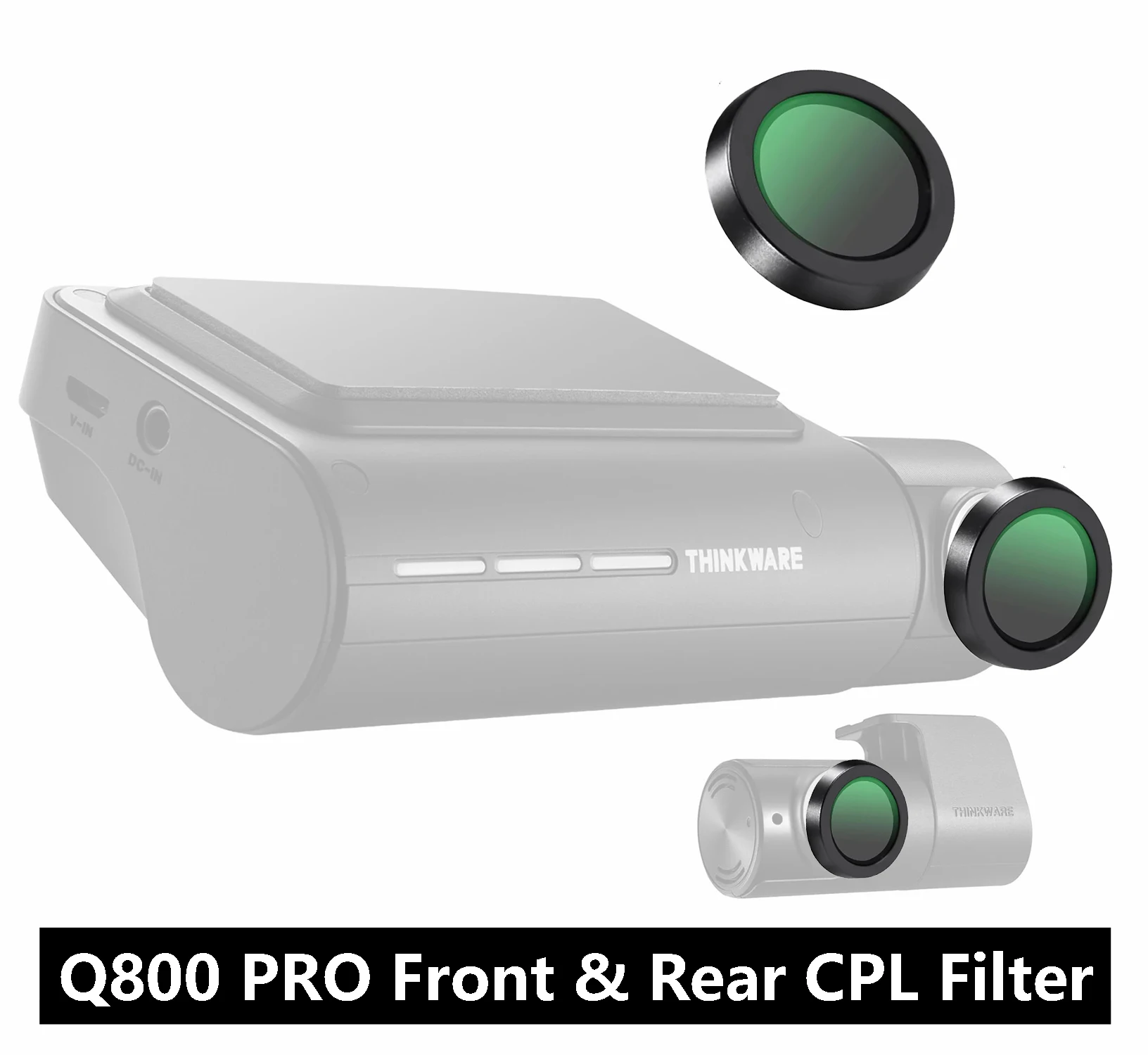 For THINKWARE Q800 pro / For THINKWARE Q850 CPL Filter Lens Dust Protection Anti Glare for THINKWARE Q800 Rear Camera CPL Filter