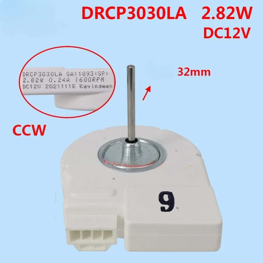

Samsung DC12V Refrigerator Cooling Fan Motor DRCP3030LA-9 for Samsung Double Door Fridge Replacement