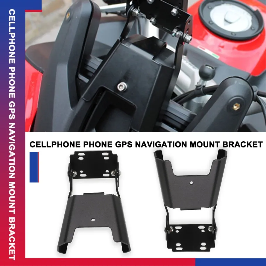

For Ducati Multistrada 1200/Enduro 1260/S/GT 950/S V2/S GPS Motorcycle Accessories Phone Navigation Bracket USB Charging Support