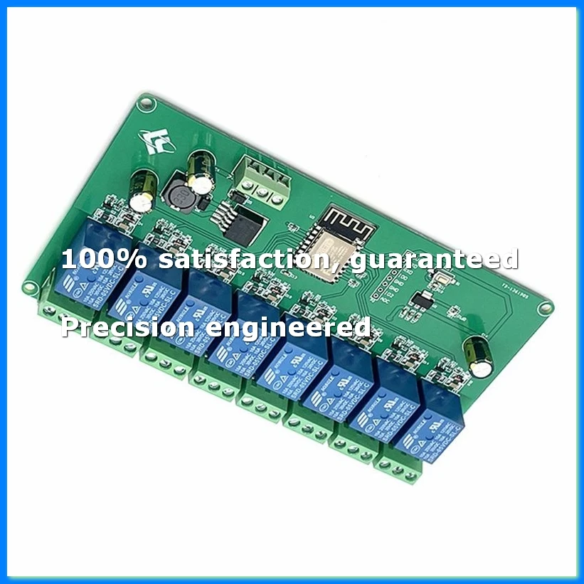 8 Channel ESP8266 Wireless WIFI Relay Module ESP-12F Development Board DC 5V/7-28V E- APP Remote Control-A09I