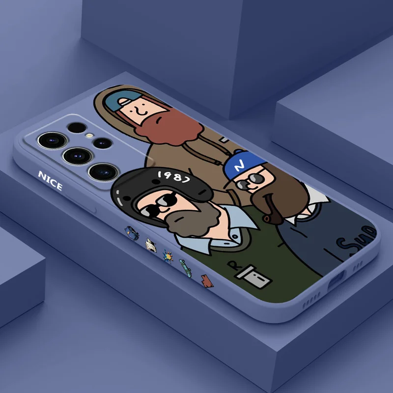 

Handsome Uncle Phone Case For Samsung Galaxy S25FE S24 S23 S22 S21 S20 S10 S10E S9 Ultra Plus FE Note 20 Ultra 10 9 Plus Cover