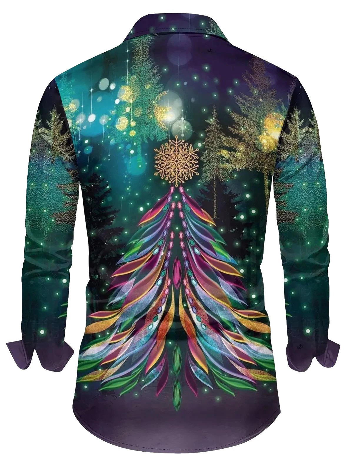 Camisa gótica informal para hombre, botón de fiesta, solapa de copo de nieve, Top de lujo, Material suave y cómodo, nuevo