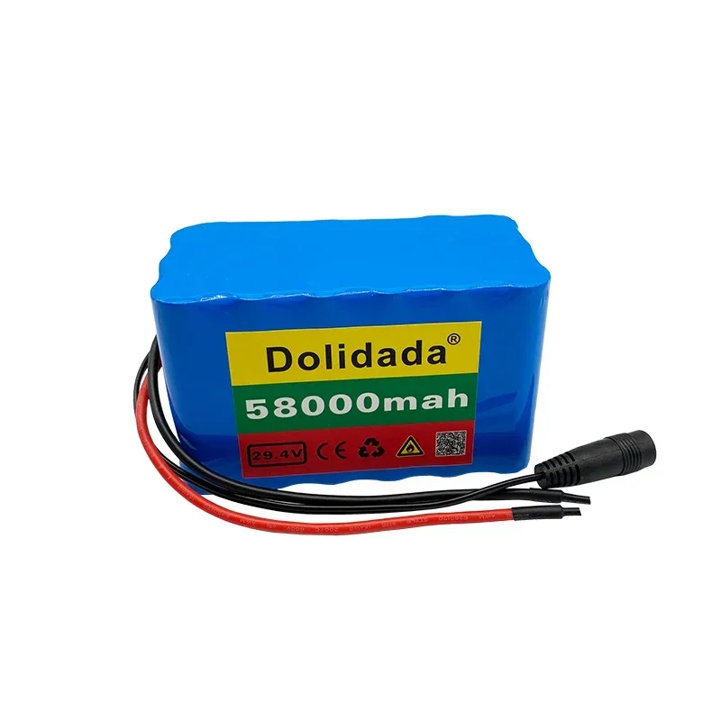 24v 58000mahh 7s3p 18650 Battery Pack 2A Charger Lithium Rechargeable 29.4v Li-ion Batterie lifepo4