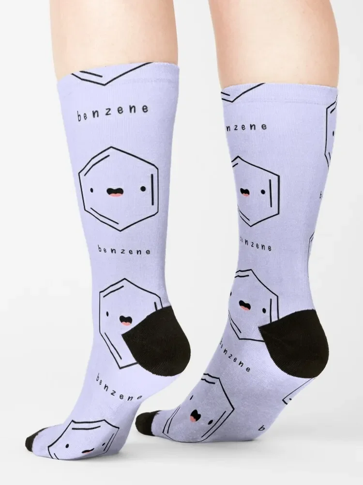 Kawaii Benzene Hydrocarbon Ring Socks custom hip hop Women Socks Men's