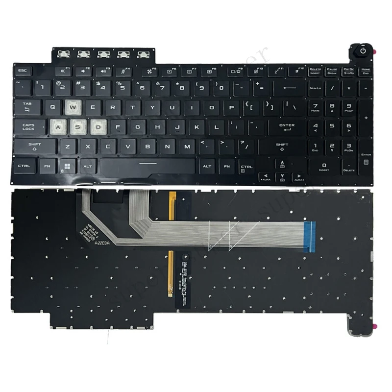 

Новая черная клавиатура S++ с подсветкой (US) для ASUS TUF Gaming F15 FX506 FA506 FA506Q FX506L