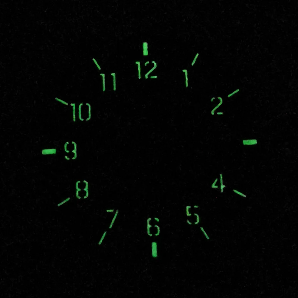 34mm luminous black green white brown sterile watch dial fit NH35 movement