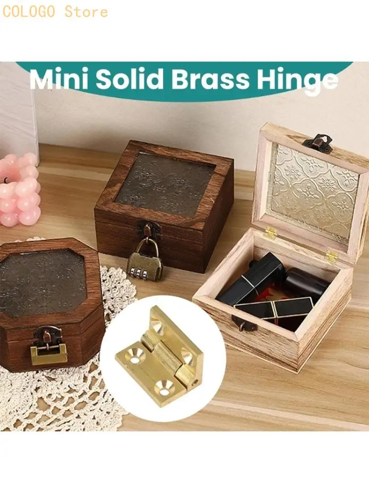 Metal Mini Hinges Wooden Box Hinges 8pcs Designs for Delicate Art Applications D0LD