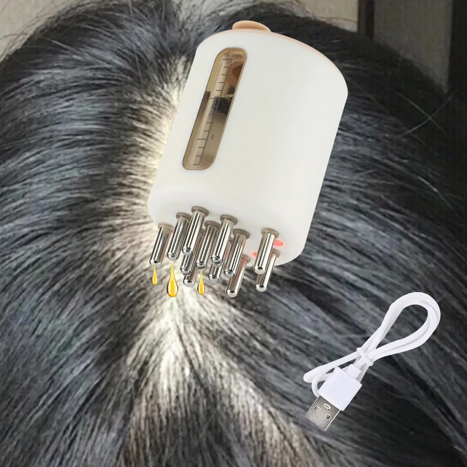 أداة توزيع زيت الشعر لفروة الرأس لمستلزمات الحمام للاستخدام اليومي للرجال