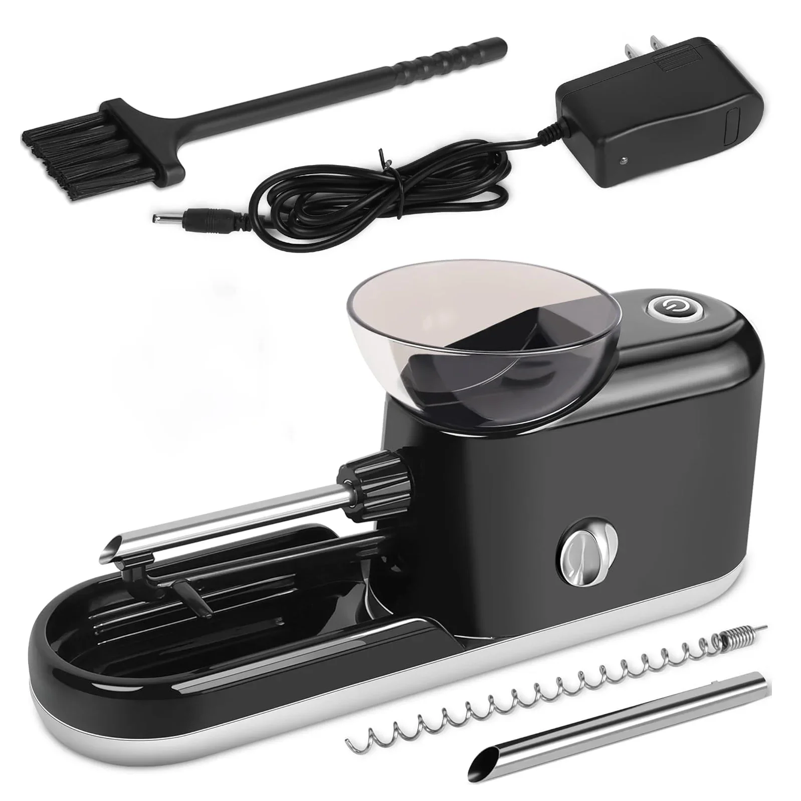 

MElectric Rolling Machine Automatic Loader Pre Rolled Cones Filling Tobacco Smoking King Size Injector Electric Rolling Machine